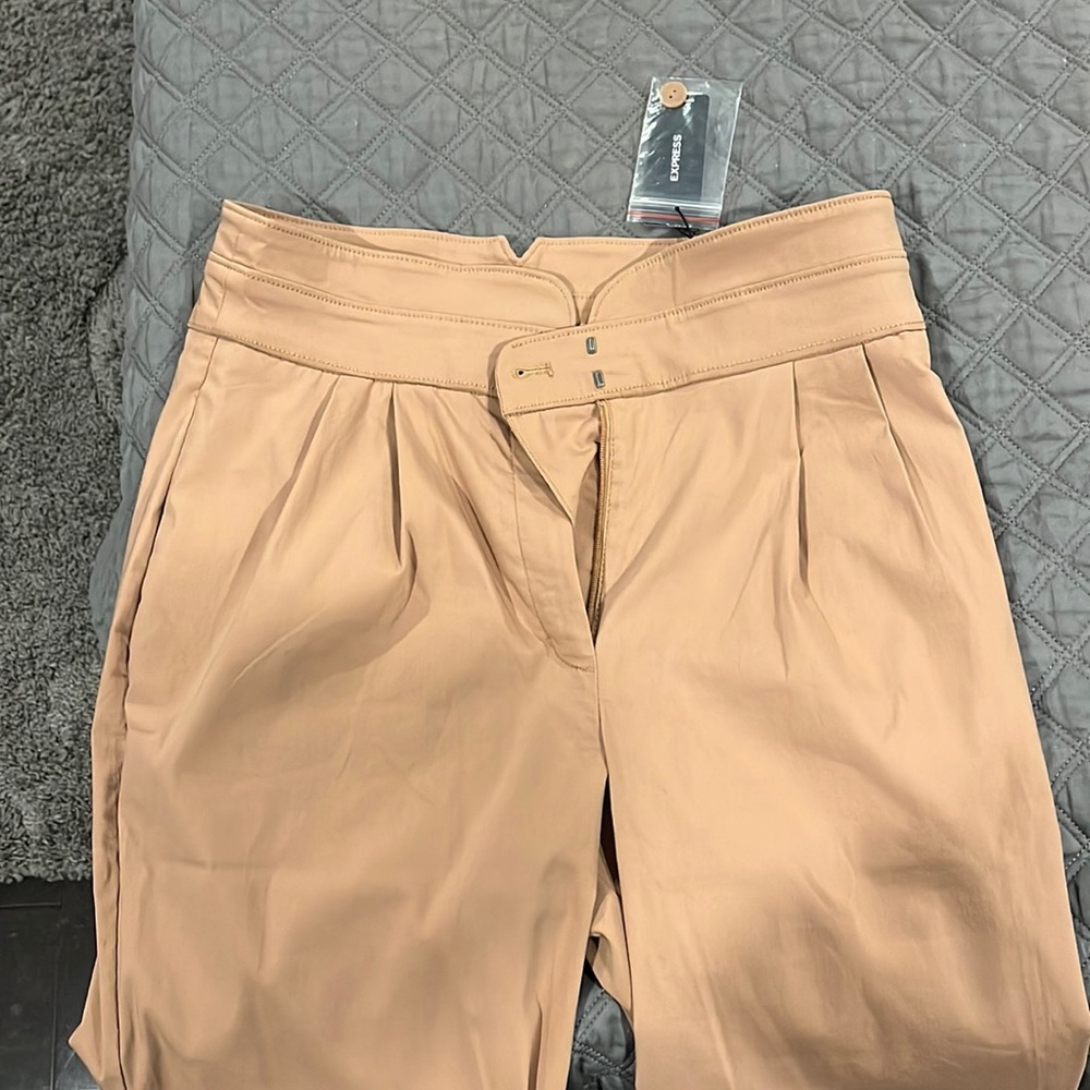Business casual ankle length pants. Loose fitting